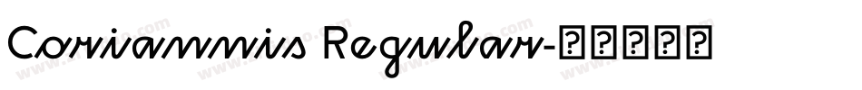 Coriannis Regular字体转换